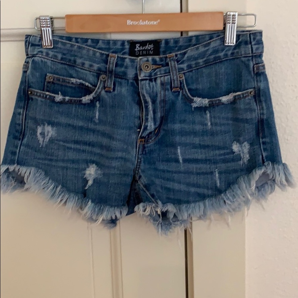 Bardot Denim destructed Jean shorts
